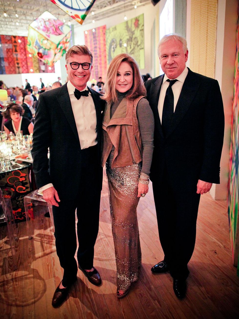 NAME, from left, with Becca Cason Thrash and John Thrash at the CAMH Gala April 2014