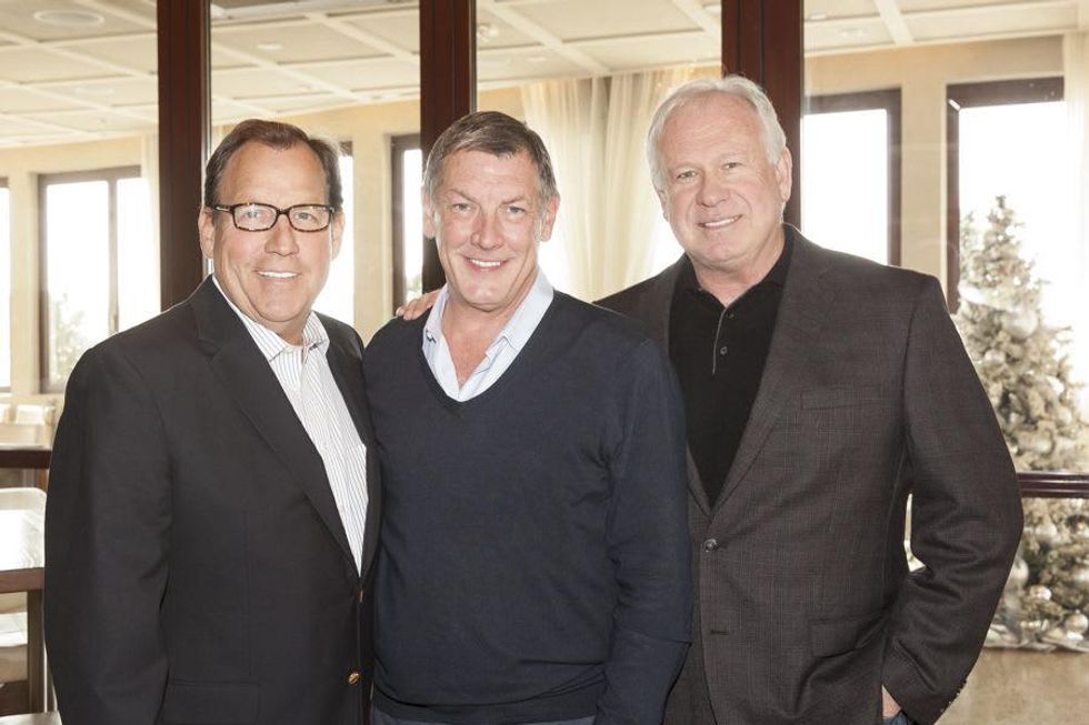 NAME, Neal Hamil and John Thrash at Neal Hamil's birthday party November 2014