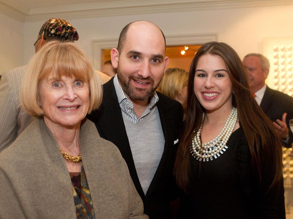 Nancy Allen, from left, Eduardo Garza and Jessica Crute at the Aga Khan Foundation presentation January 2014