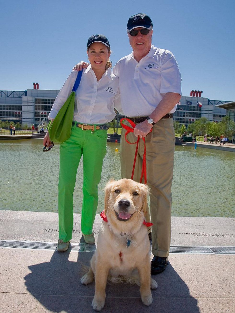 Nancy and Rich Kinder with dog Sadie October 2013