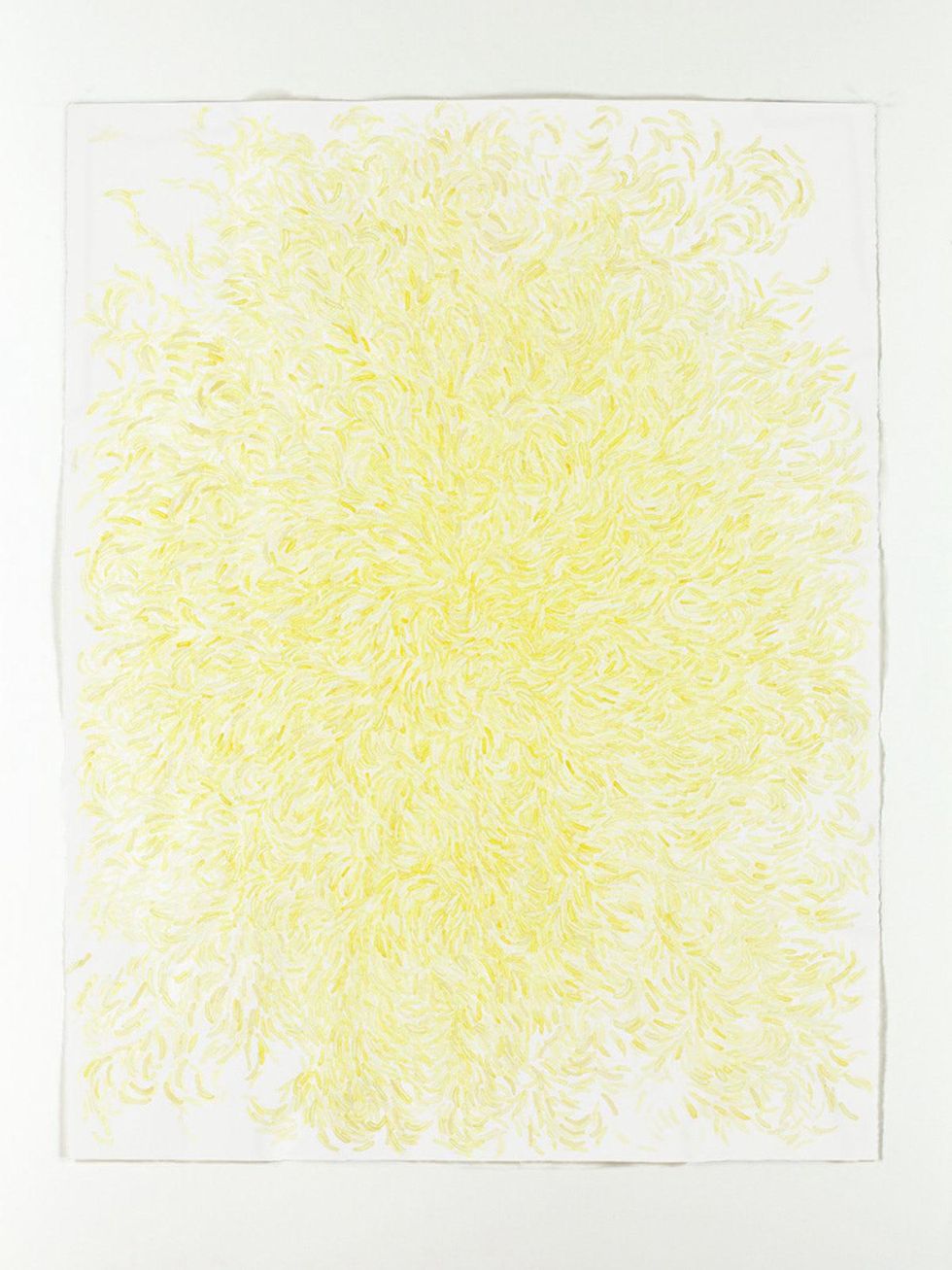 Nancy Art Doesn't Lie April 2013 Mark Fox Deluge (Yello) 2008 watercolor on paper 50 by 38 inches