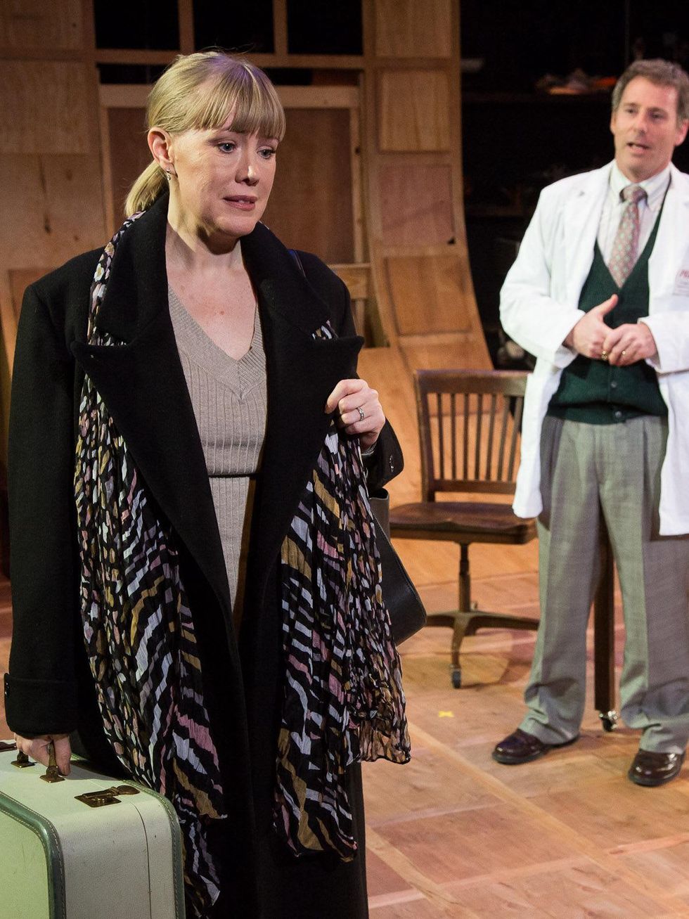 Nancy, director's lab, February 2013, Shelley Calene-Black, Rick Silverman THE LANGUAGE ARCHIVE by Julia Cho at Stages Repertory Theatre