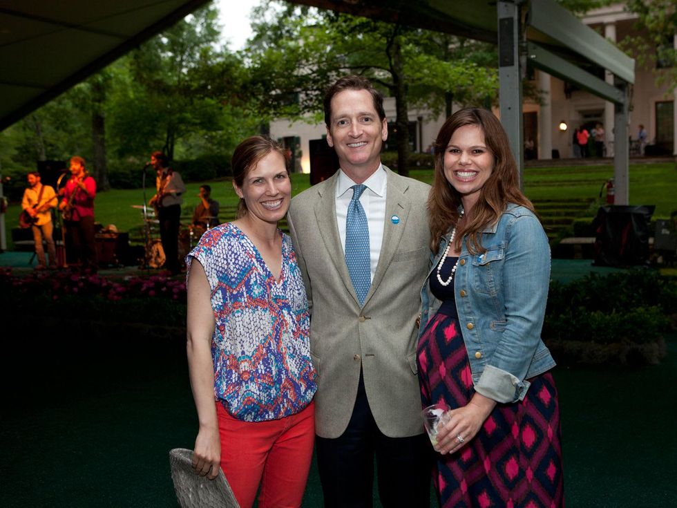 Nancy Kate and Mark Prescott, from left, with Kirk Forrester at Bayou Bend's Bubbly on the Bend April 2014