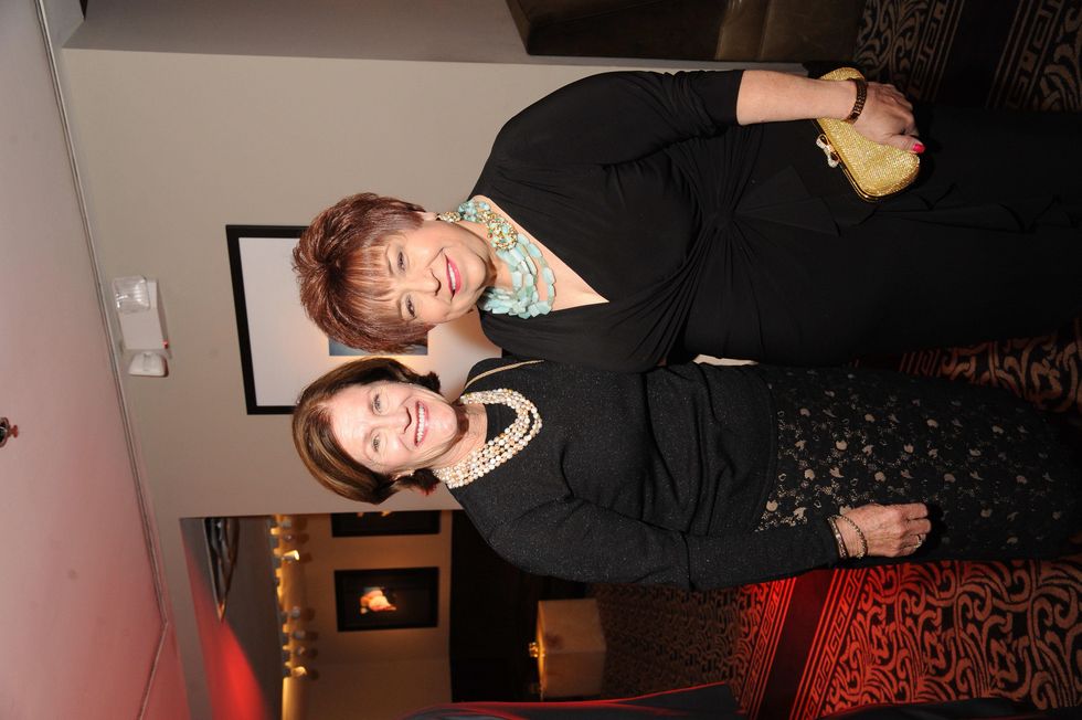 Nancy Levicki, left, and Trini Mendenhall at the Houston Arts Alliance event with Rita Moreno May 2014