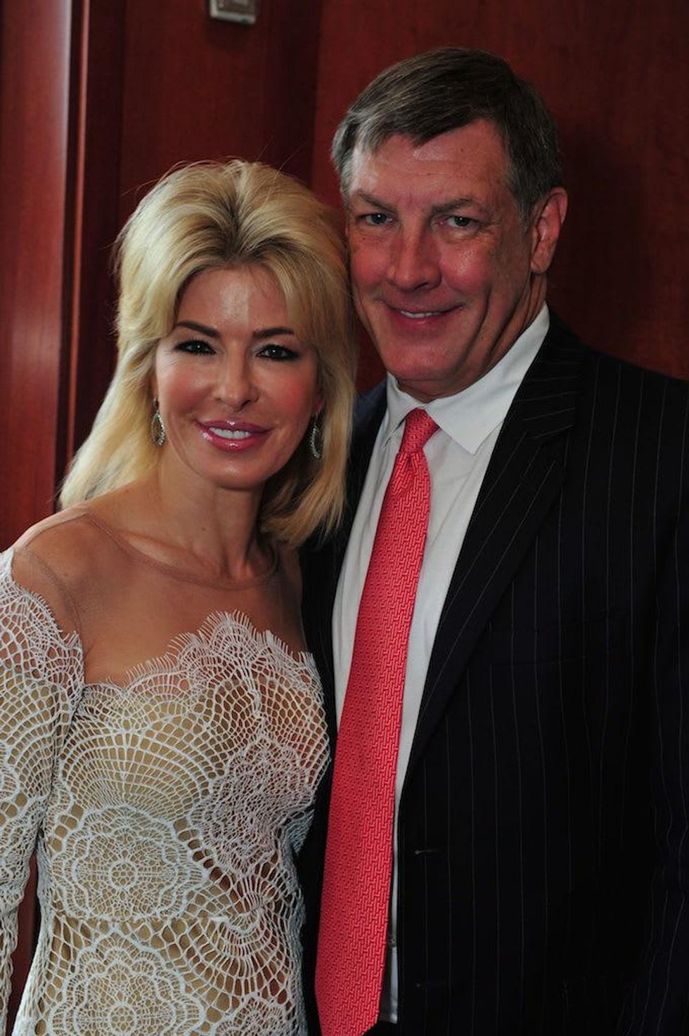 Nancy Marcus Golden and Neal Hamil at the Holly Rose Ribbon Foundation Day dinner September 2014