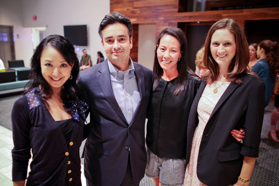 Nao Kusuzaki, from left, David Rassin, Ting Bresnahan and Marina Willets at the Houston Ballet Center for Dance's Ballet and Bubbles October 2013
