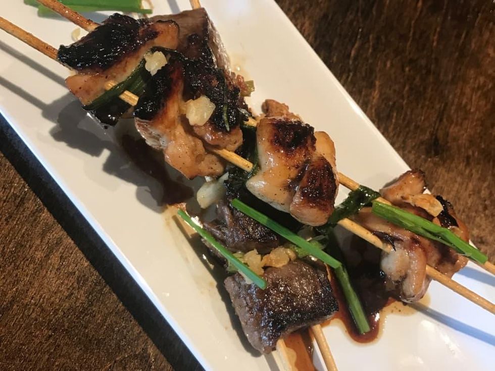 Nao Ramen yakitori skewers