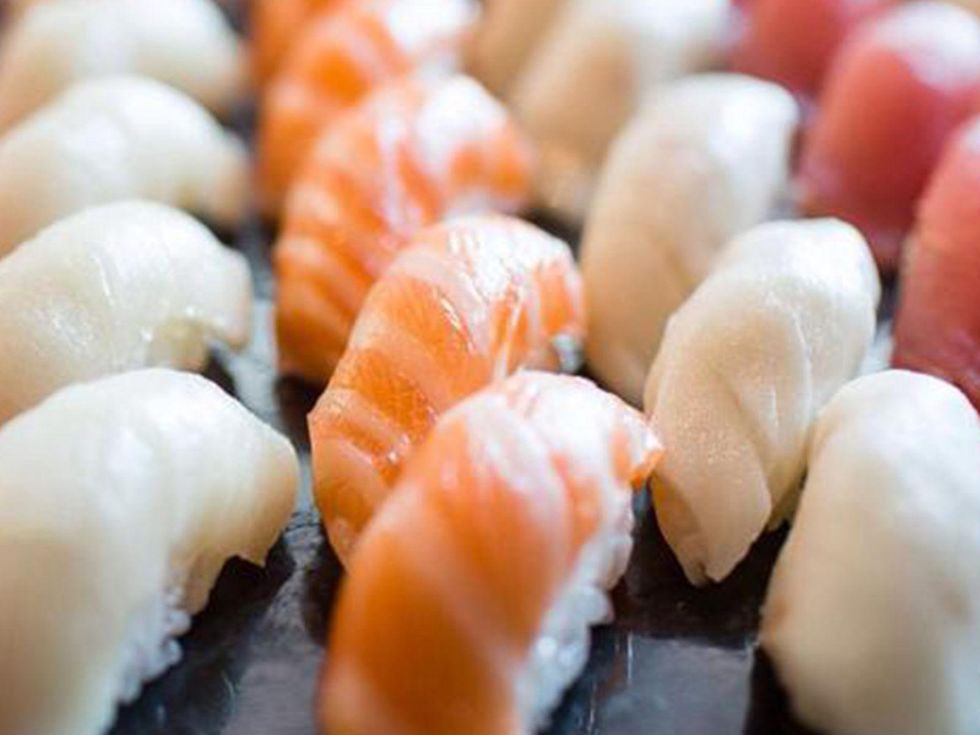 Nara farm salmon sushi