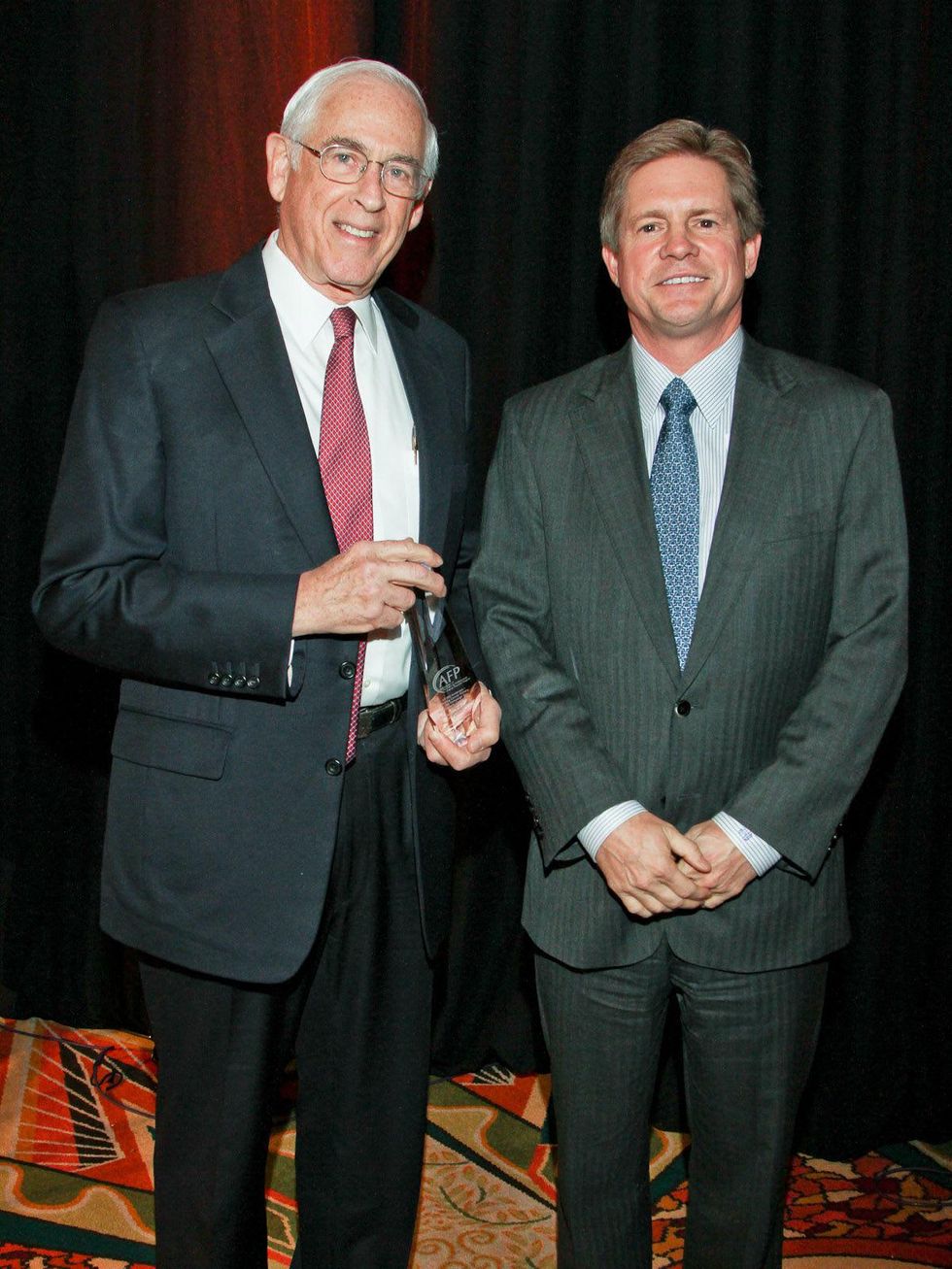 National Philanthropy Day luncheon, November 2012, Dr. John Mendelsohn, Jeff Hildebrand