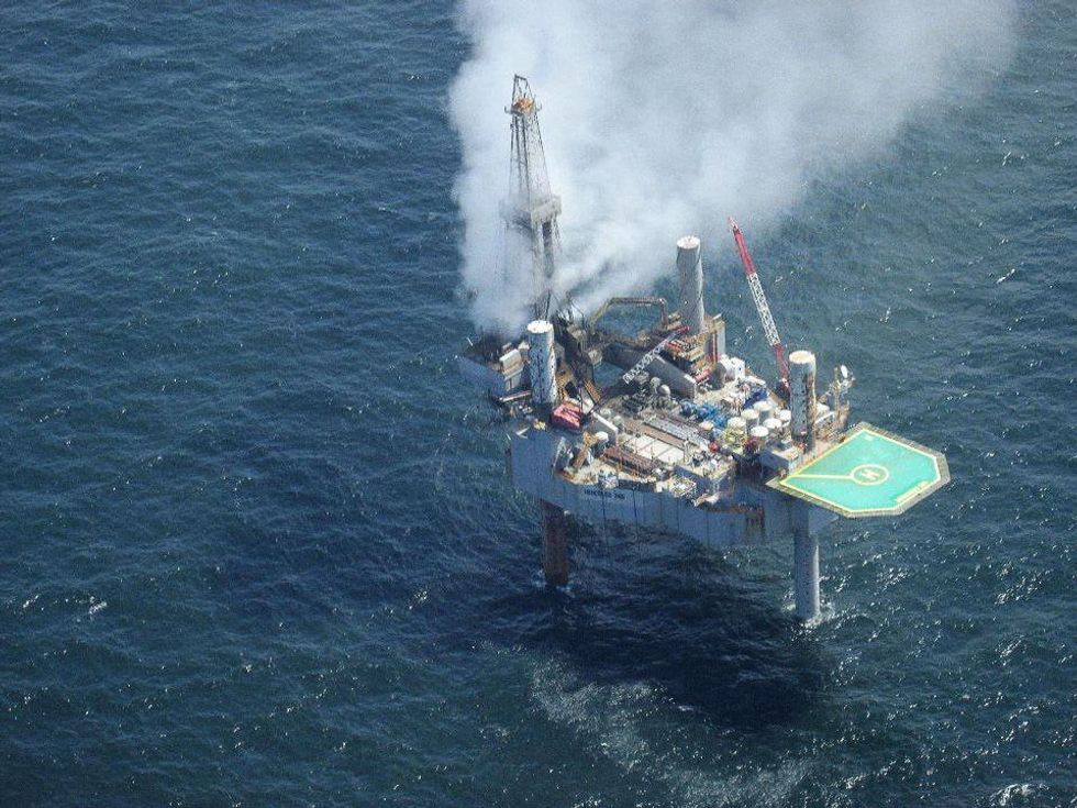 natural gas well explosion near Louisiana in Gulf of Mexico July 2013