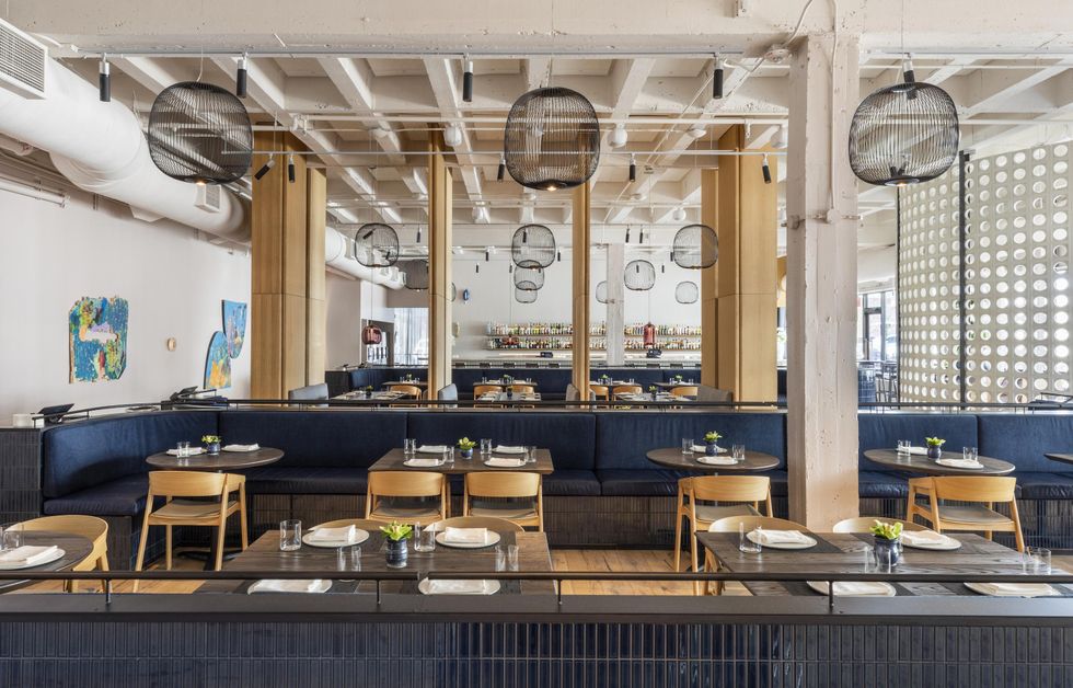 Navy Blue restaurant interior