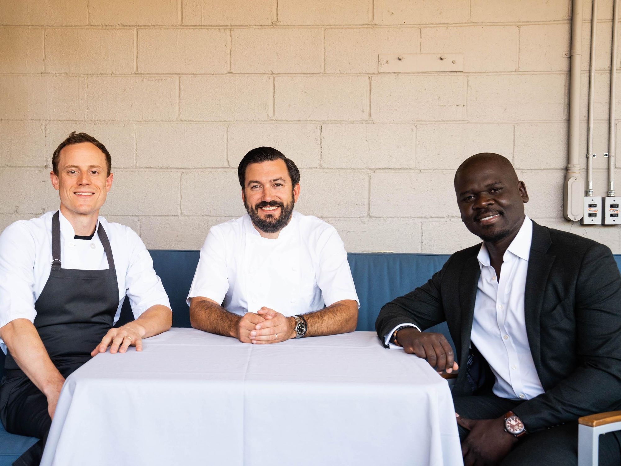 Navy Blue restaurant Jerrod Zifchak Aaron Bludorn Cherif Mbodji