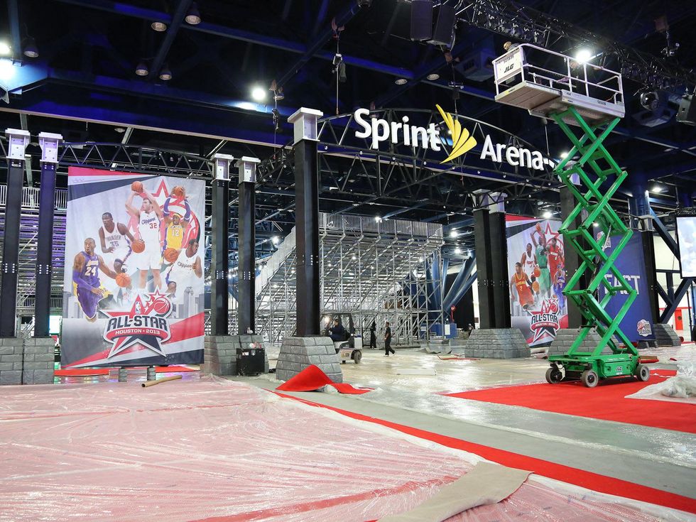 NBA Jam set-up, February 2013