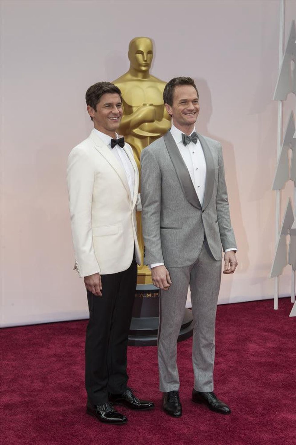 Neal Patrick Harris and David Burtka at Oscar red carpet