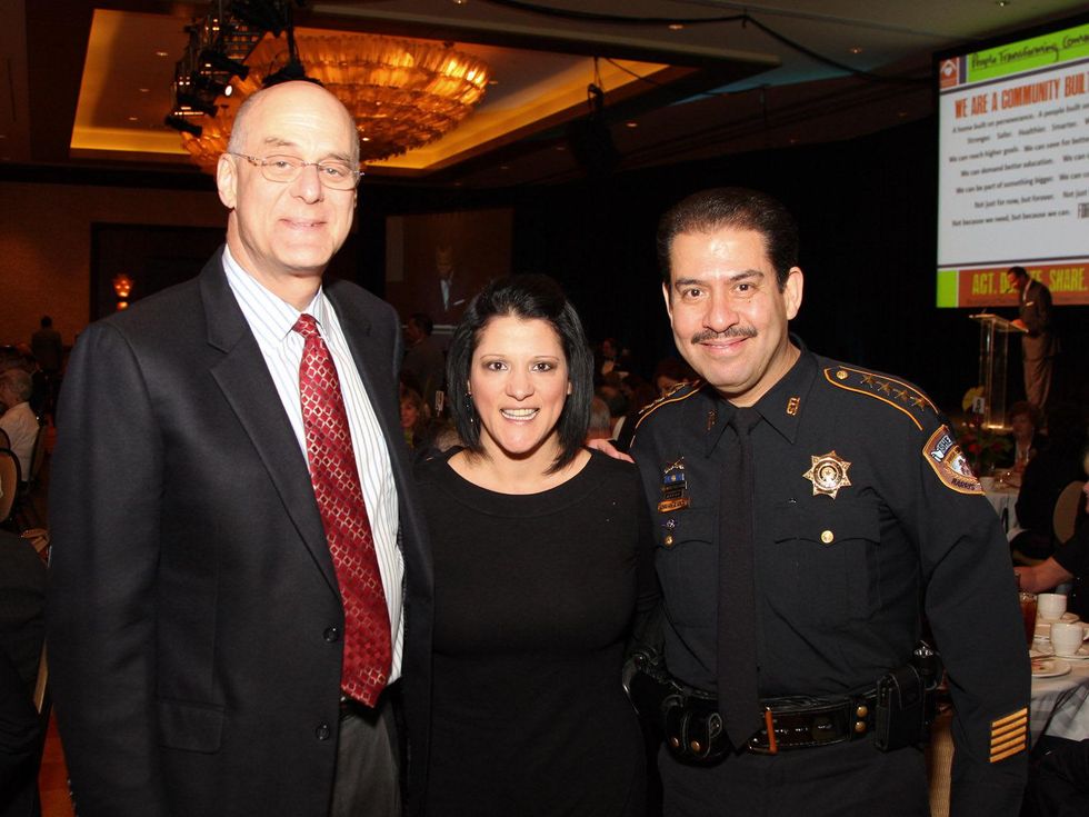 Neighborhood Centers Heart of Gold luncheon, February 2013, David Tobin, Claudia Vasquez, Sheriff Adrian Garcia