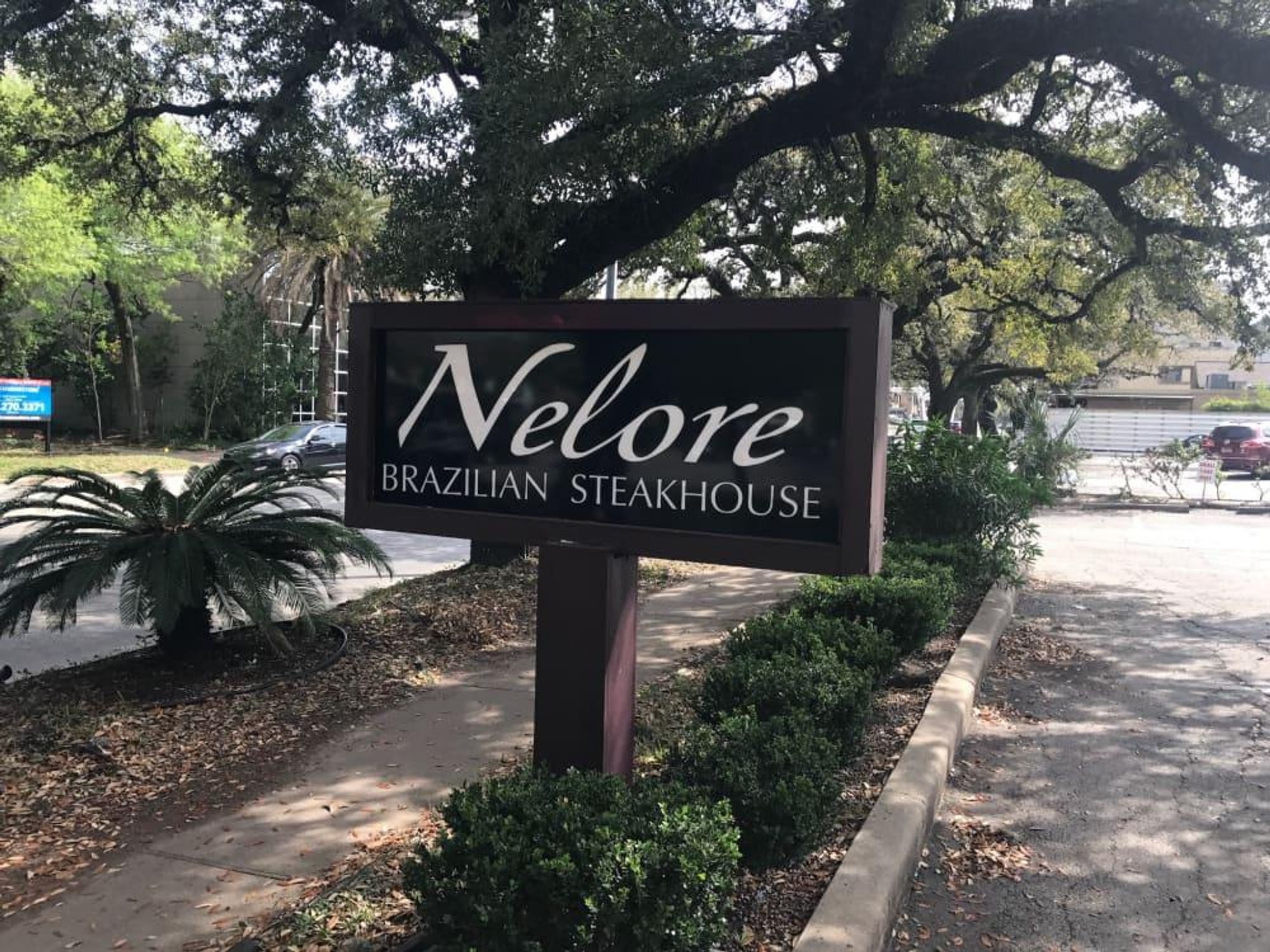 Nelore Brazilian steakhouse sign
