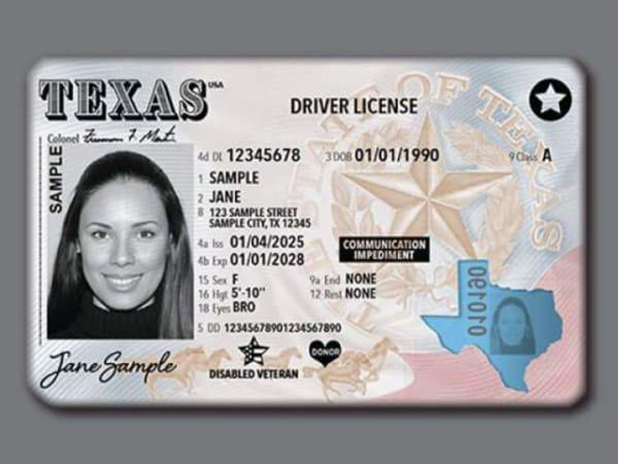 New Texas ID