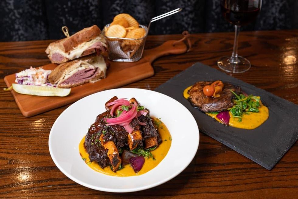 New York Eatery dinner spread