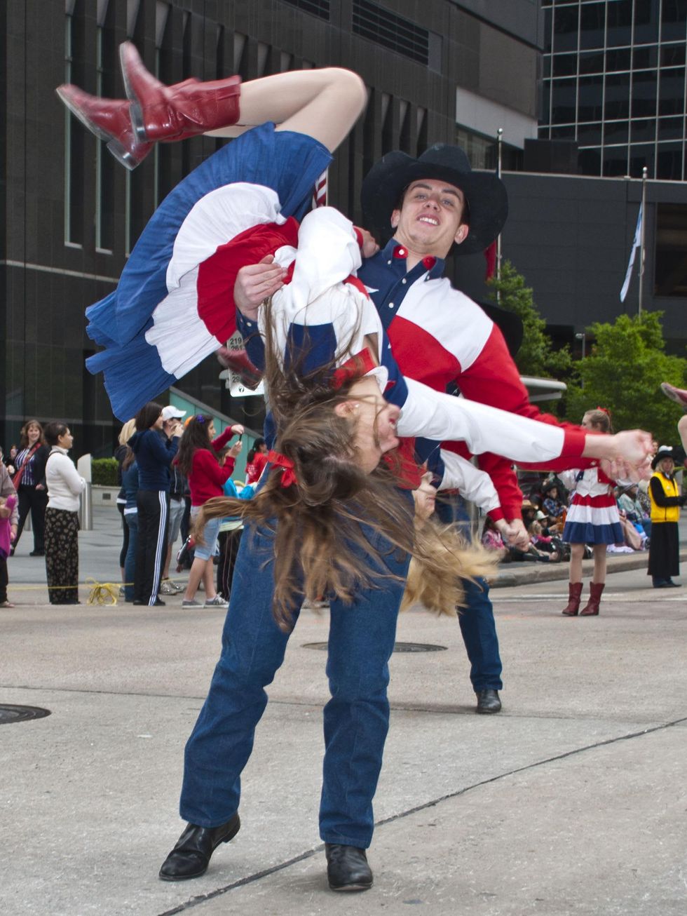 News_028_RodeoHouston parade_February 2012_Zach Fleig_ Katie Sefko of the Lake Highlands High School Wildcat Wranglers out of Dallas, TX.jpg