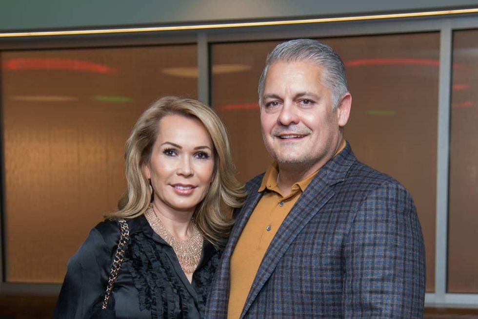 News, Alley Theatre Christmas Tree party, Nov. 2015, Fronnie Valencia, Ricardo Valencia