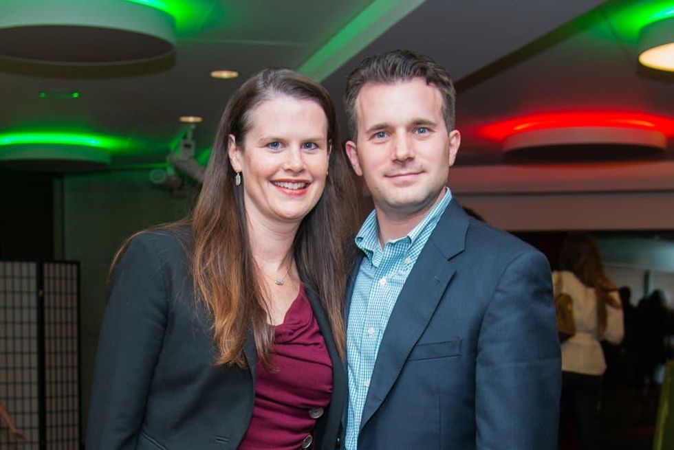 News, Alley Theatre Christmas Tree party, Nov. 2015, Shannon and Matt Cochrane