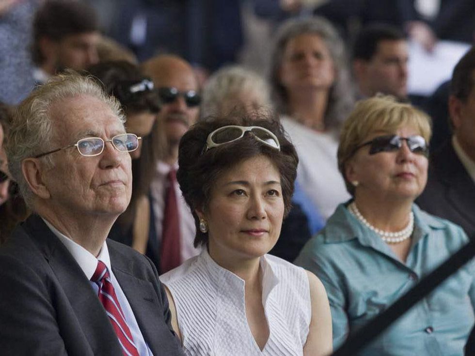 News_Baker Statue_Charles Foster_Lily Foster