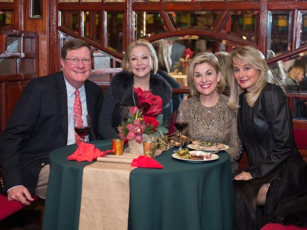 News, Bayou Bend Spiegeltent, Dec. 2015, Jim Weaver, Tina Pyne, Sharyn Weaver, Michelle Hevrdejs