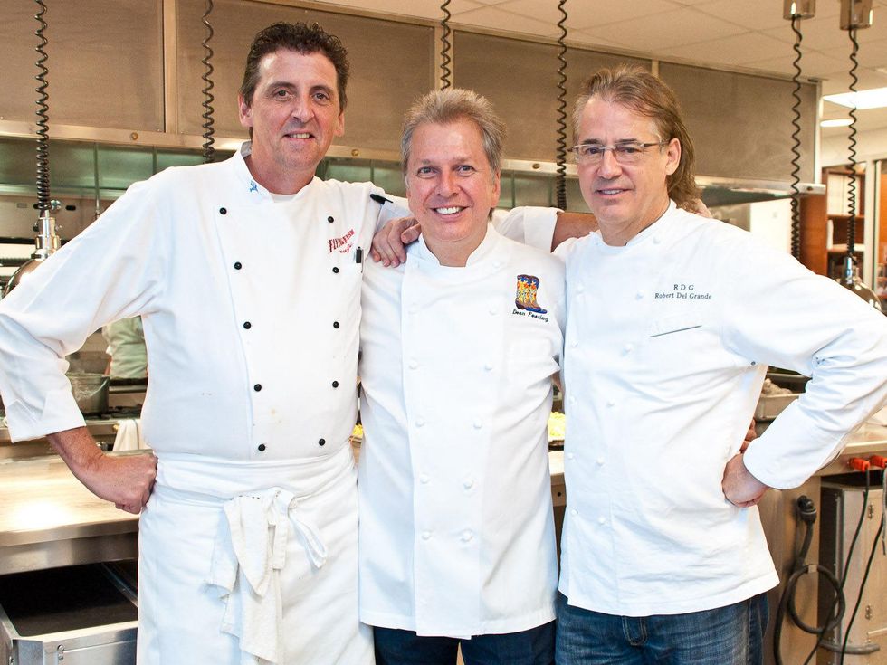 News_Best Cellars_Sept. 2011_Tim Keating_Dean Fearing_Robert Del Grande