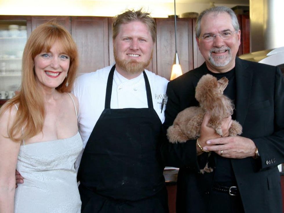 News_Cavnar dinner_Gracie Cavnar_Randy Evans_Bob Cavnar