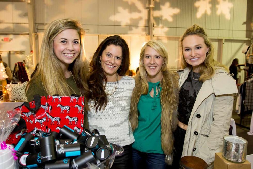 News, CM Holiday Pop-Up Shop, Dec. 2015, Makenzie Rogers, Katie Scroggins (owner of Monkee's), Katie Corts, Westleigh Cutts