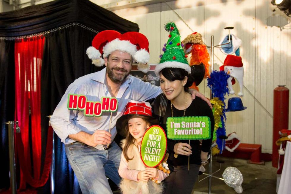News, CM Holiday Pop-Up Shop, Dec. 2015, Scott Newman, Mia Newman (child), Carol Newman