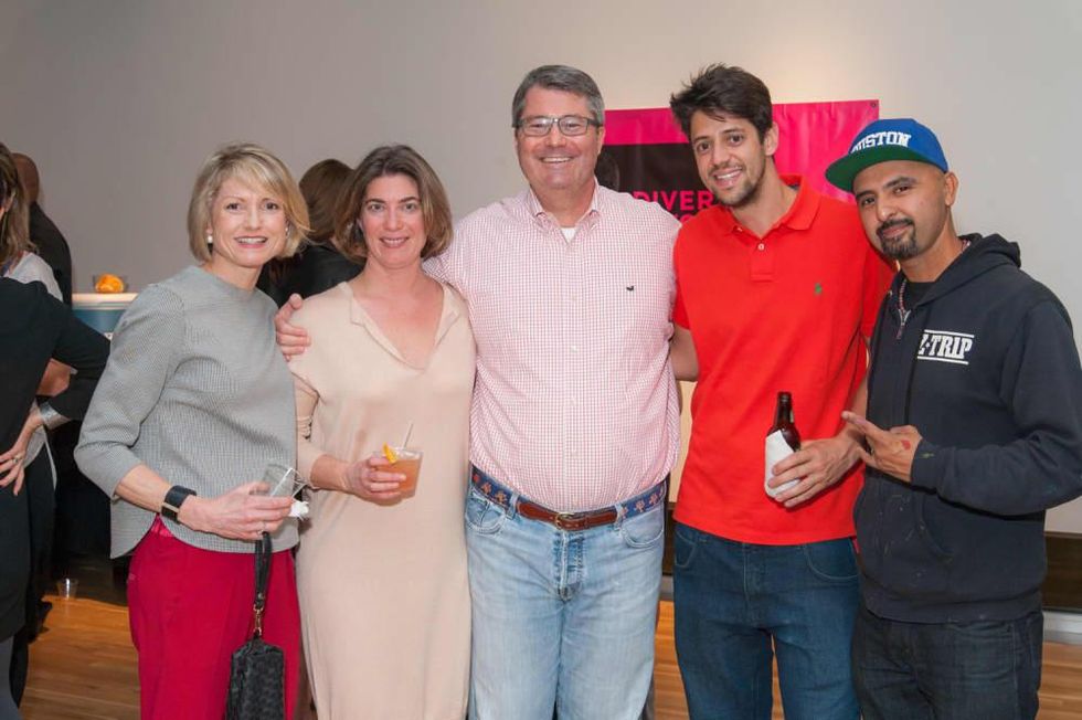 News, DiverseWorks MATCH party, Dec. 2015 Bridget Wade, Claudia Schmuckli, Patrick Wade, Fplo, Gonzo247