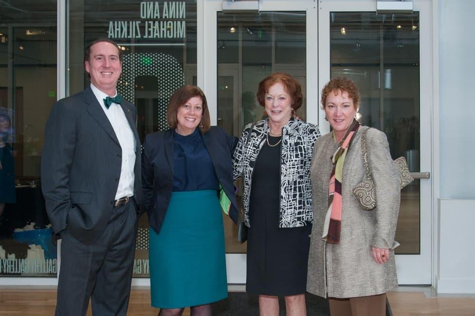 News, DiverseWorks MATCH party, Dec. 2015, Harry McMahan, Xandra Eden, Gladys Farr, Julie Farr