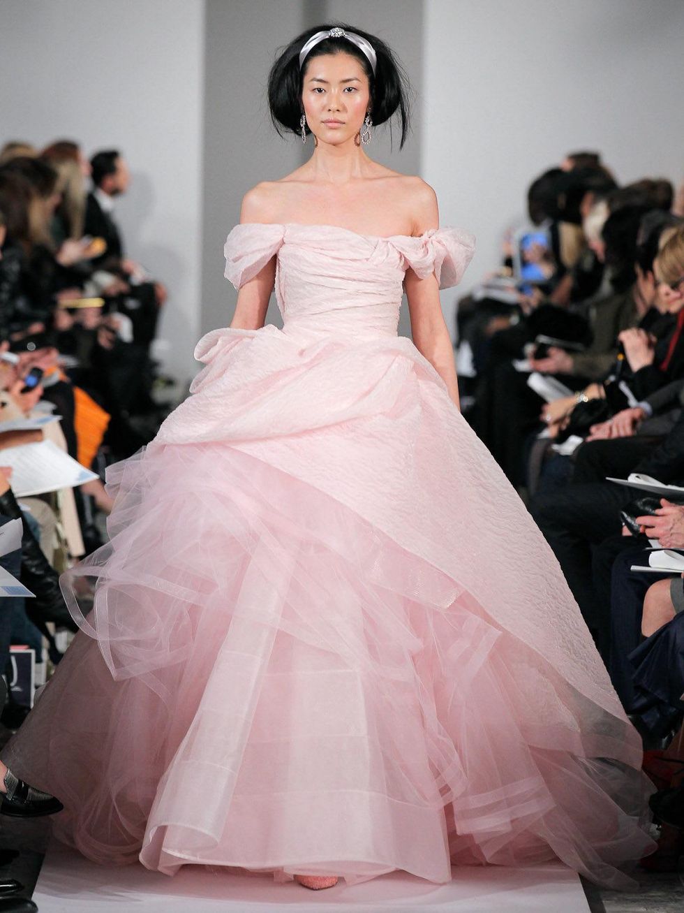 News_Fashion Week_Fall 2012_best gowns_Oscar de la Renta_pink ball gown