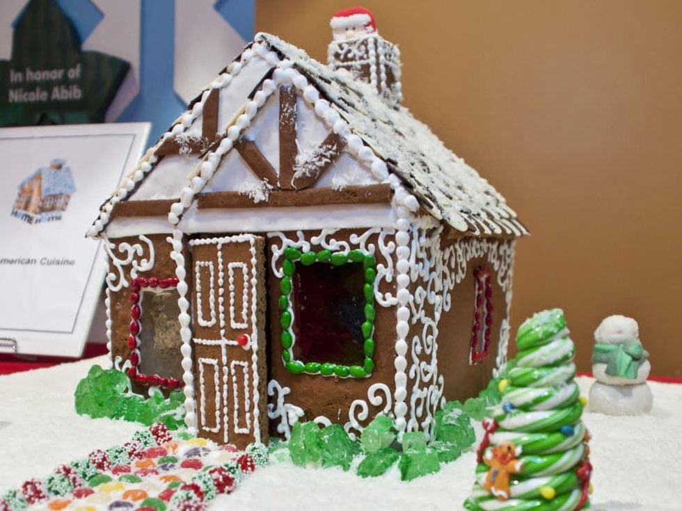 News_Gingerbread House Party_December 2011_Mark's American Cuisine Gingerbread House