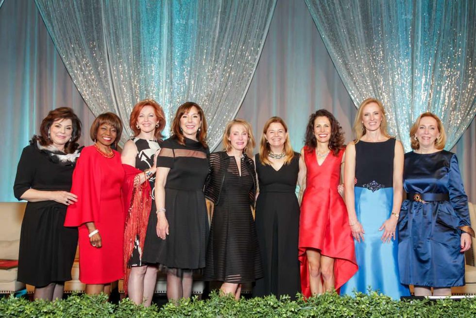 News, Greater Houston Women's Chamber of Commerce Gala, Dec. 2015, Laura Ward, Polly Turner, Nancy Strohmer, Elizabeth Stein, June Ressler, Dr. Laura Petersen, Gina Luna, Dr. Kelly K. Hunt, Susan Bischoff