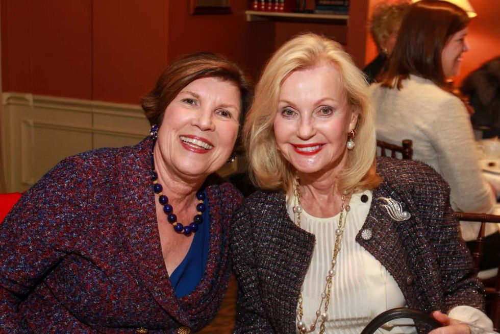 News, HGO Tea, Dec. 2015, Robin Angly, Pat Breen