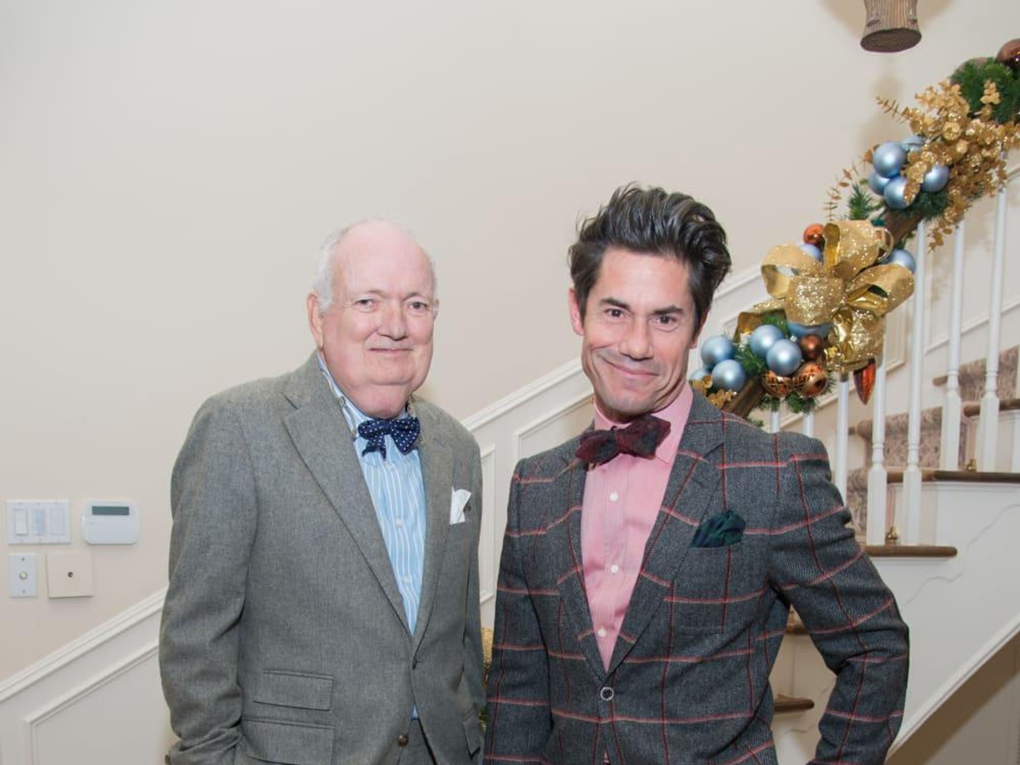 News, Holiday Schmooze, Dec. 2014, Jackson Hicks, Milton Townsend