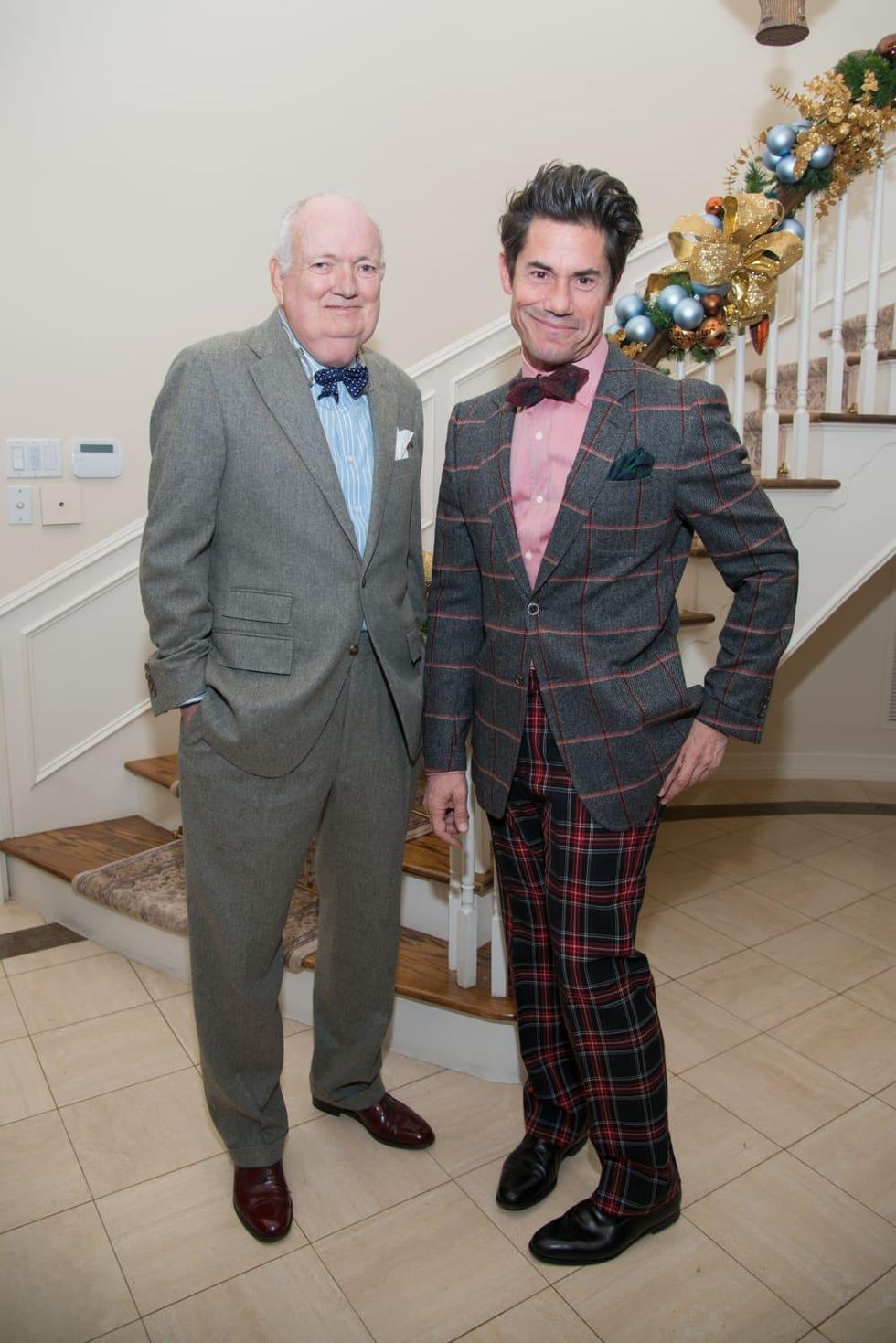 News, Holiday Schmooze, Dec. 2014, Jackson Hicks, Milton Townsend