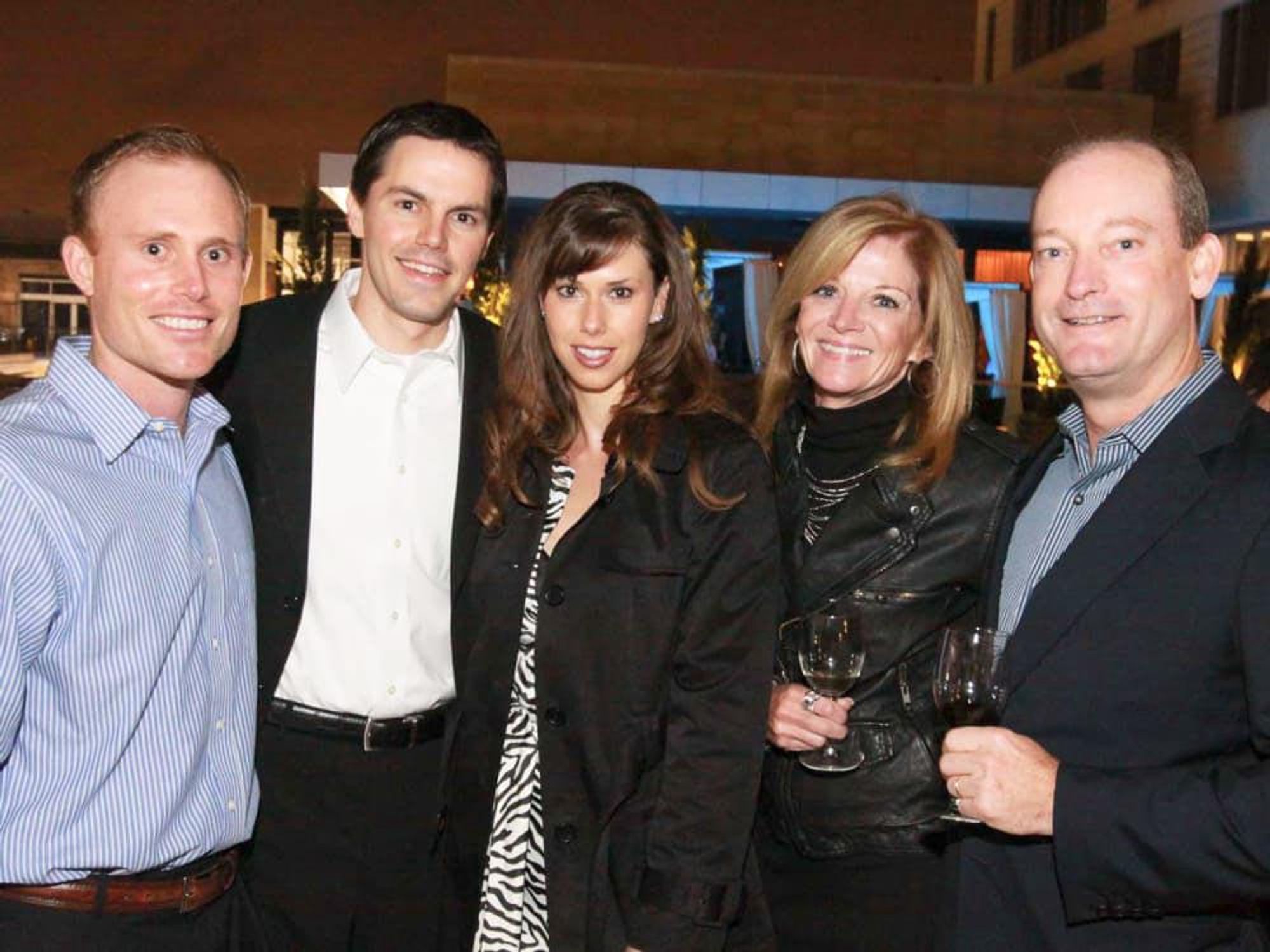 News_Hotel Sorella Grand Opening_Nov. 2009_Hartford Prewett_Josh Chevalier_Angela Chevalier_Nancy McKay_Lamar McKay