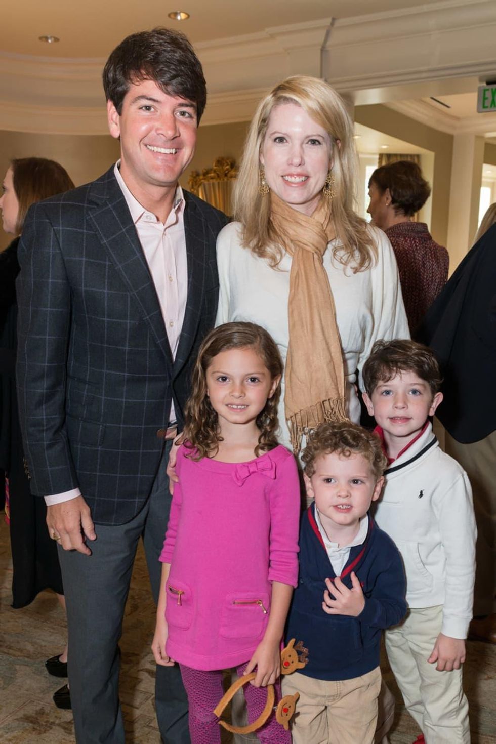 News, Houston Symphony Magical Musical Morning, Dec. 2015, Bill Toomey, Courtney Toomey, Callie, Hayes and Billy Toomey.