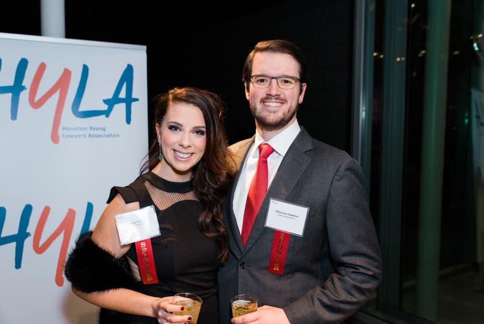News, Houston Young Lawyers, holiday party, Dec. 2016, Jordan Fewox, Peterson Hawkins