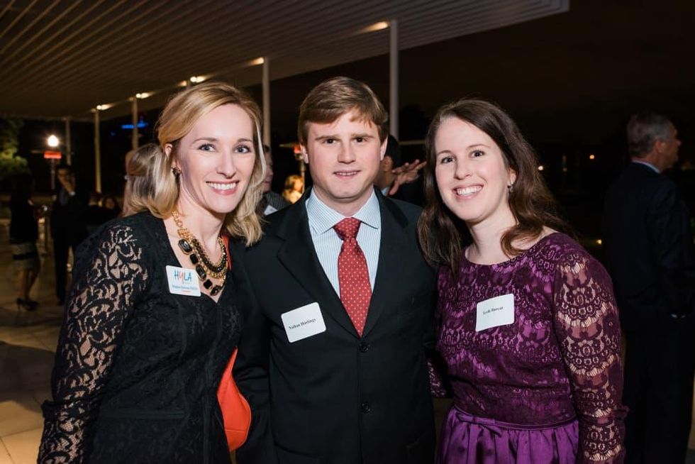 News, Houston Young Lawyers, holiday party, Dec. 2016, Meghan McElvy, Nathan Hasting, Leah Burcat
