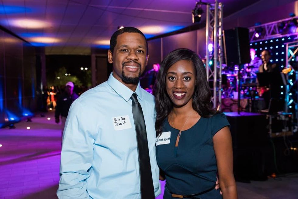 News, Houston Young Lawyers, holiday party, Dec. 2016, : Quinlam Joseph, Sondet Parnell