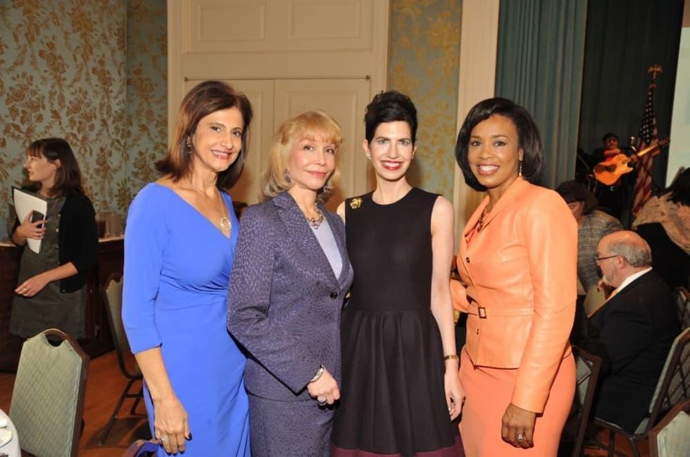 News, Interfaith Ministries luncheon, Nov. 2015, undefinedSouad Bejjani; Susan Boggio, Kelli Cohen Fein, Gina Gaston