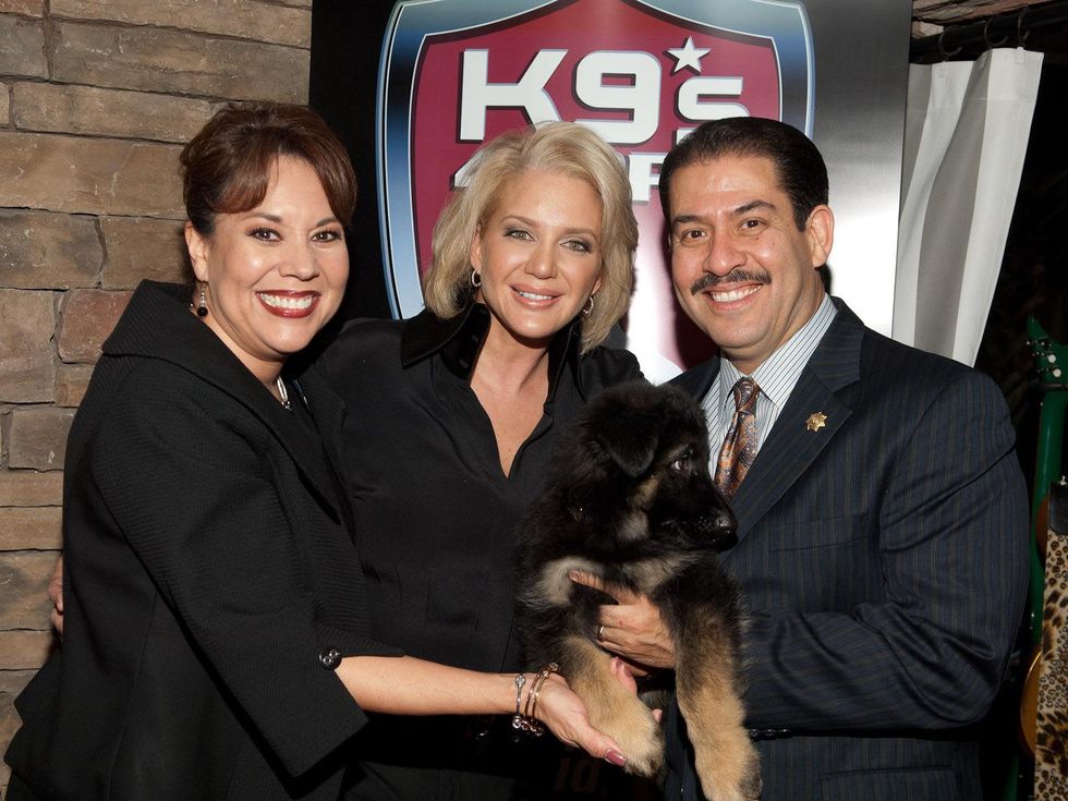 News_K9s4Cops_November 2011_Monica Garcia_Kristi Schiller_Sheriff Adrian Garcia