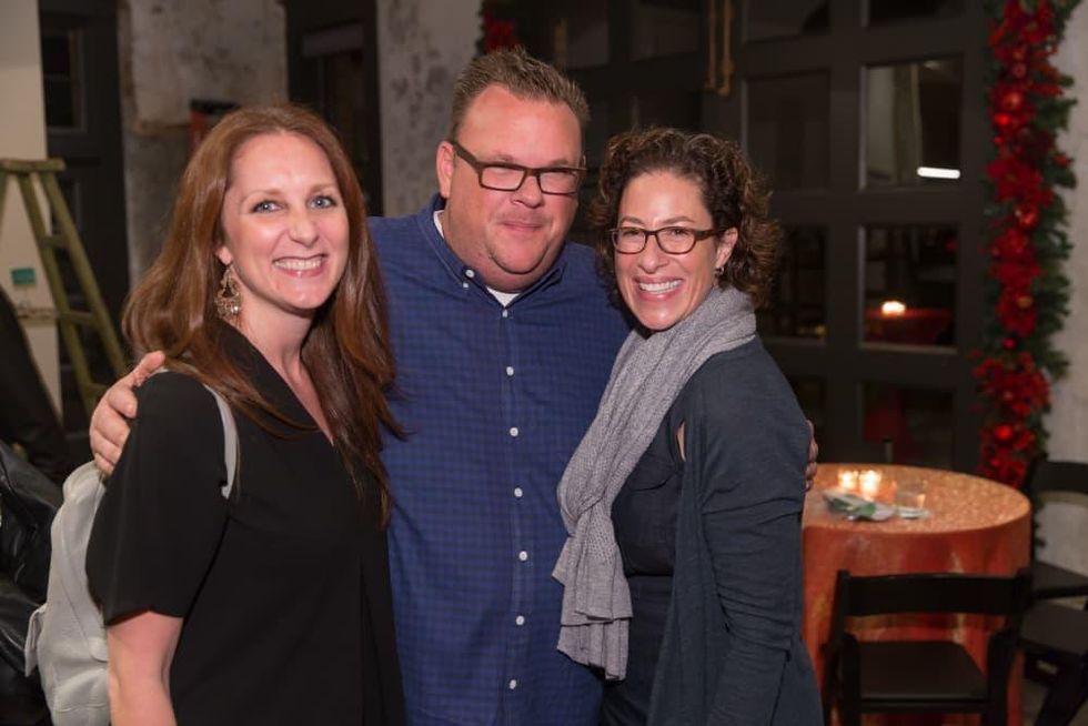 News, Laura Spanjian party, Dec. 2015, Lindsey Brown, Chris Shepherd, Laura Spanjian