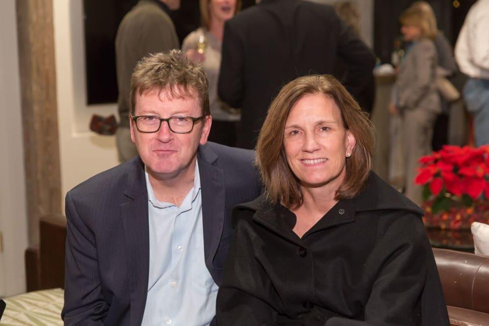 News, Laura Spanjian party, Dec. 2015, Michael Skelly Anne Whitlock