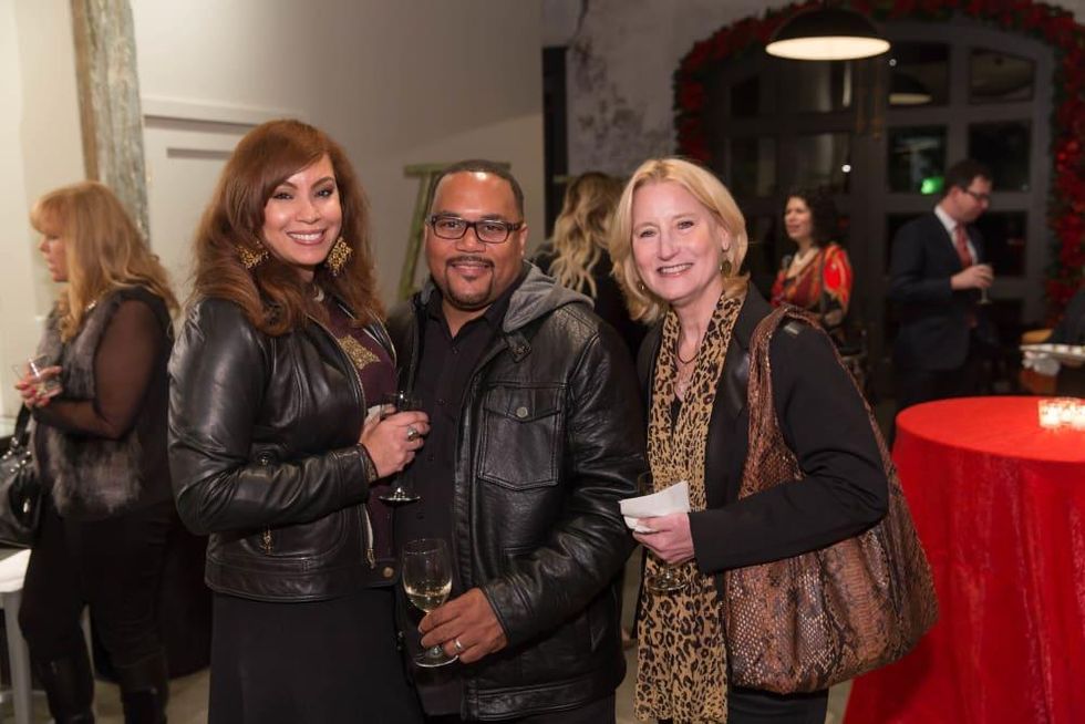News, Lauren Spanjian party, Dec. 2015, Ernest and Joanna Walker and Sylvia Pennywell.