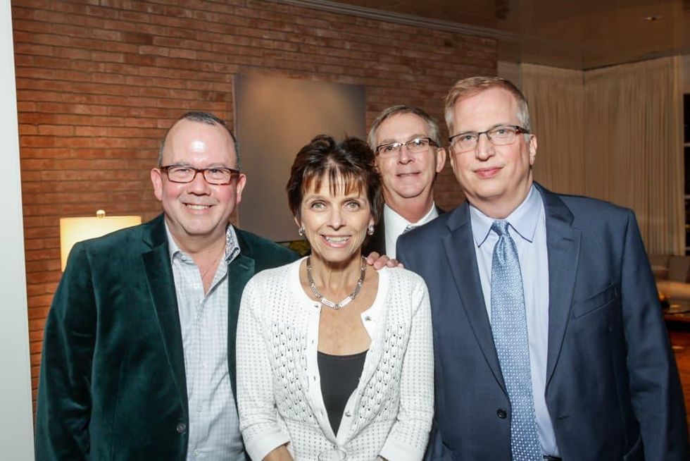 News, Legacy Holiday Schmooze, Dec. 2015, Tim Martinez, Kathryn McNeil, Rand Key, Larry Wood